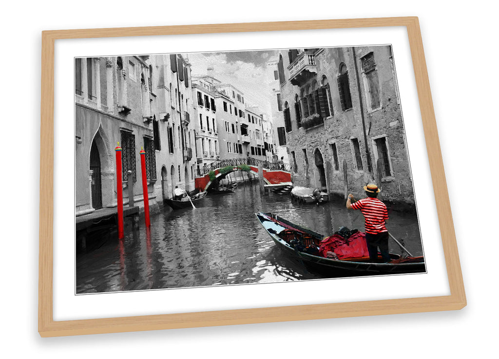 Venice Italy Gondolas Canals Framed