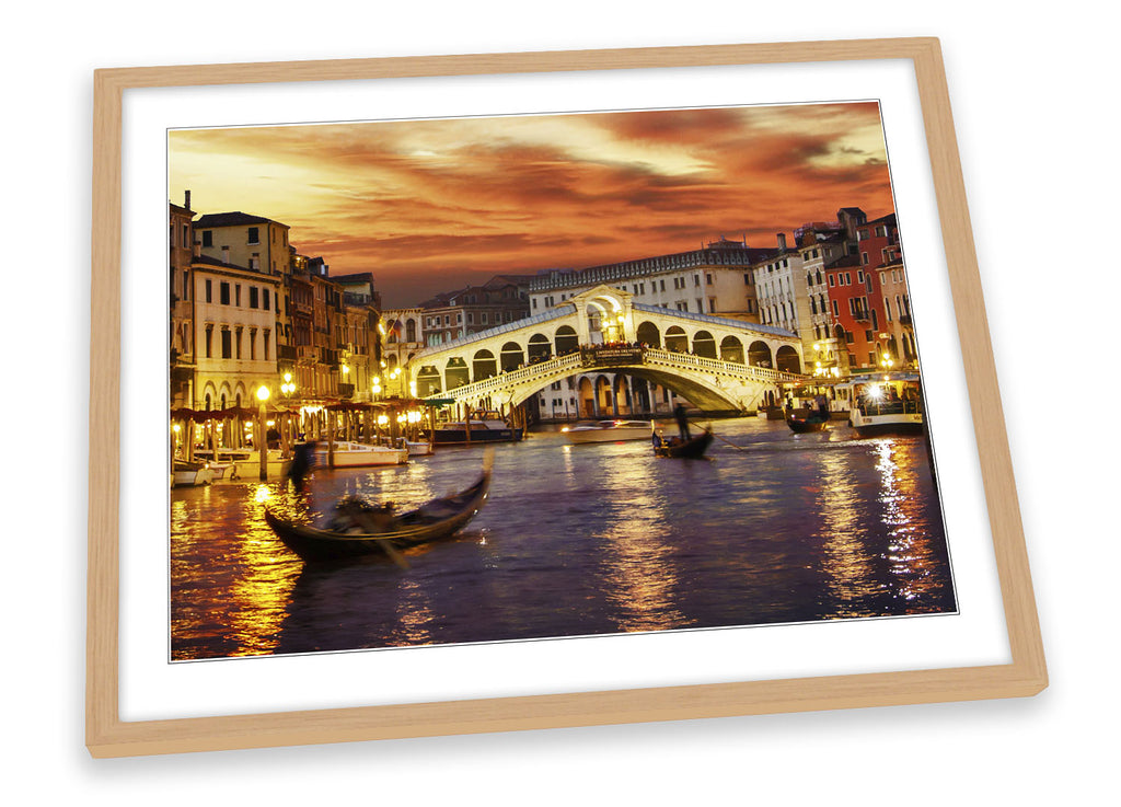 Venice Italy Sunset Framed
