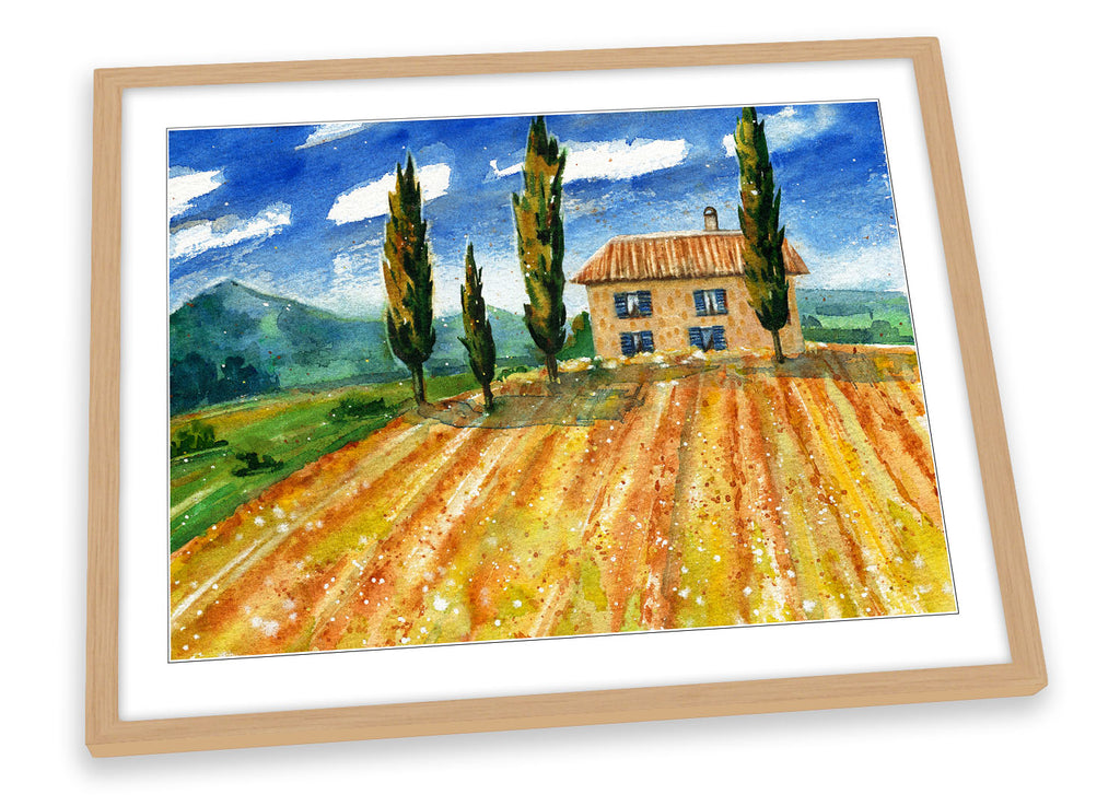 Tuscan Landscape Italy Framed