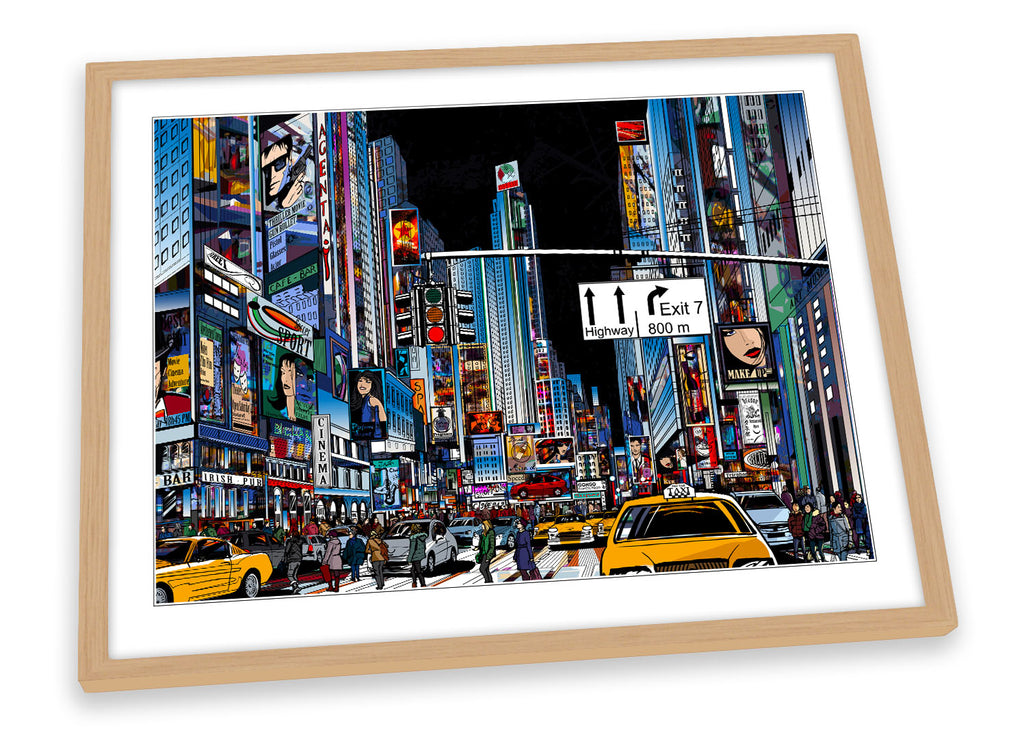 Times Square New York City Framed