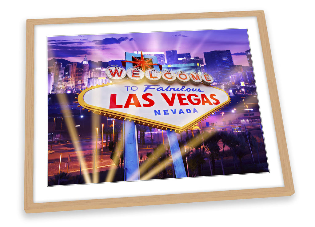 Las Vegas Sign Framed