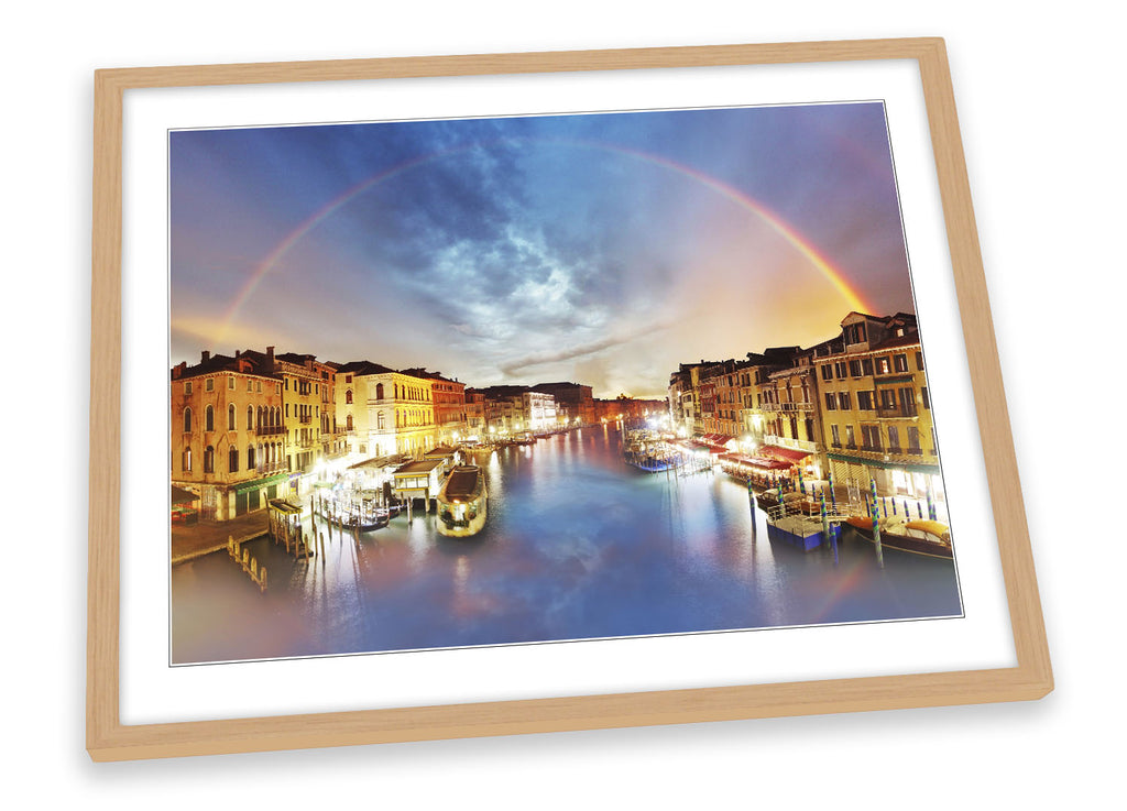 Venice Grand Canal Rialto Bridge Framed