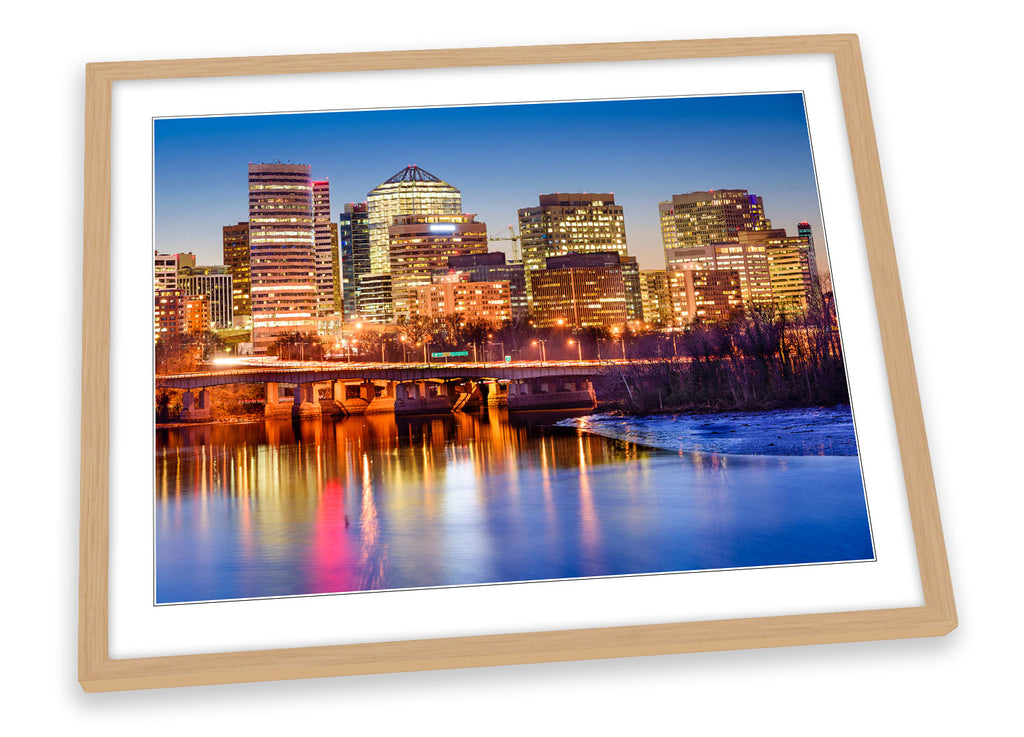 Rosslyn City Skyline Northern Virginia Framed