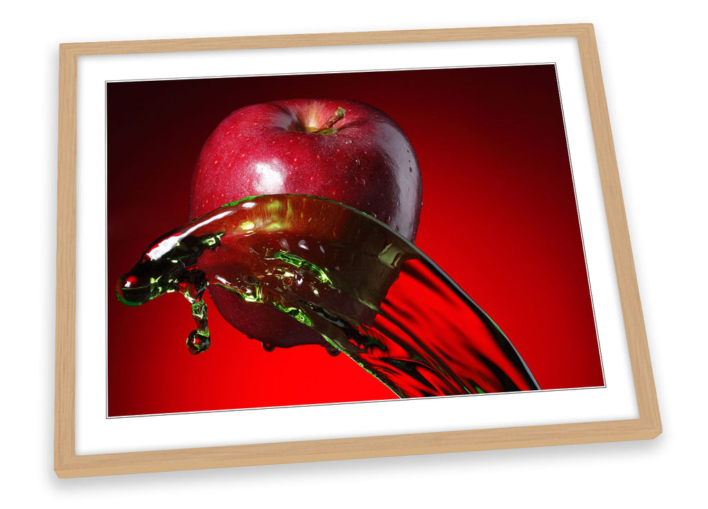 Apple Fruit Kitchen Splash Framed