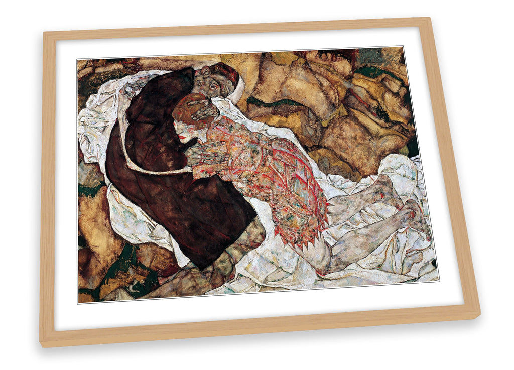 Egon Schiele Death and the Maiden Framed