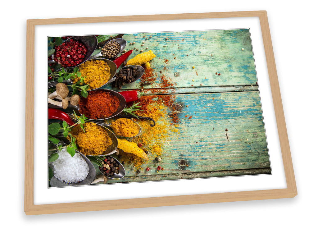 Herbs Spices Food Kitchen Framed