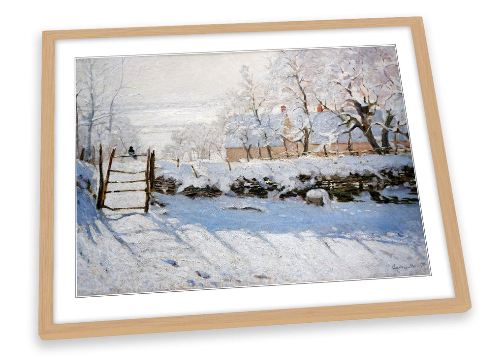 Claude Monet The Magpie Framed