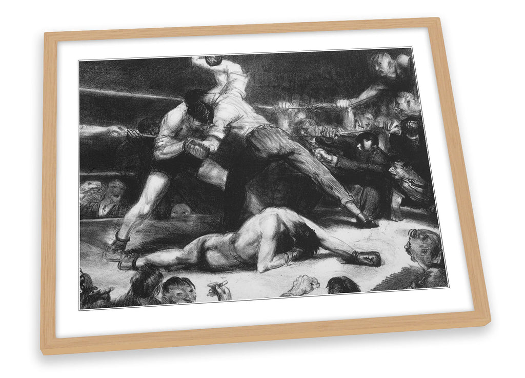 George Bellows A Knock Out Framed