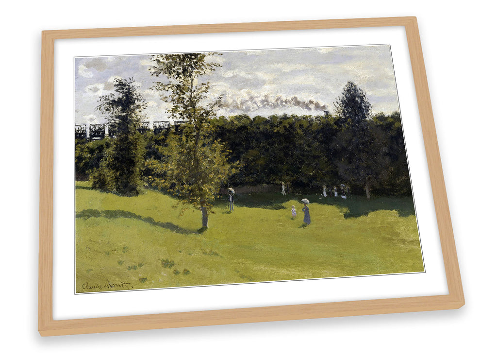 Claude Monet Train in the Countryside Framed