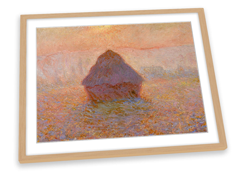 Claude Monet Grainstack in the Morning Framed