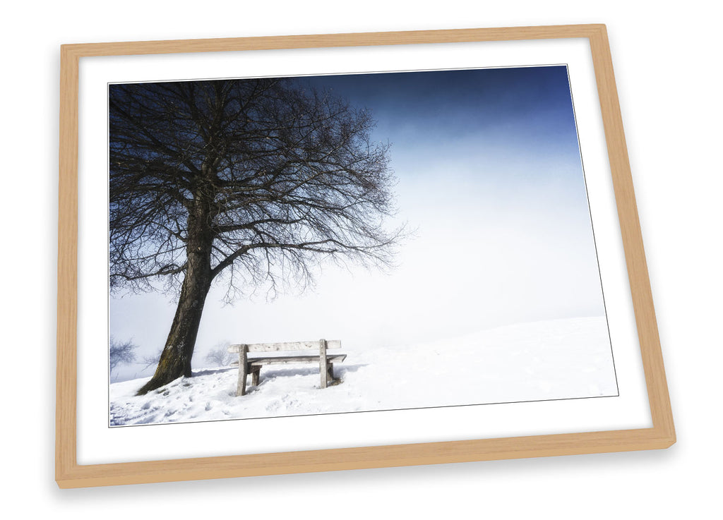 Winter Landscape Scene Framed