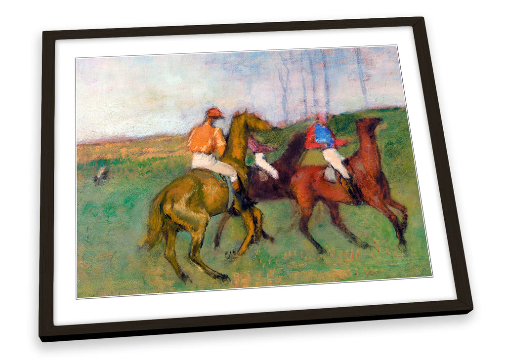 Edgar Degas Jockeys and Race Horses Framed