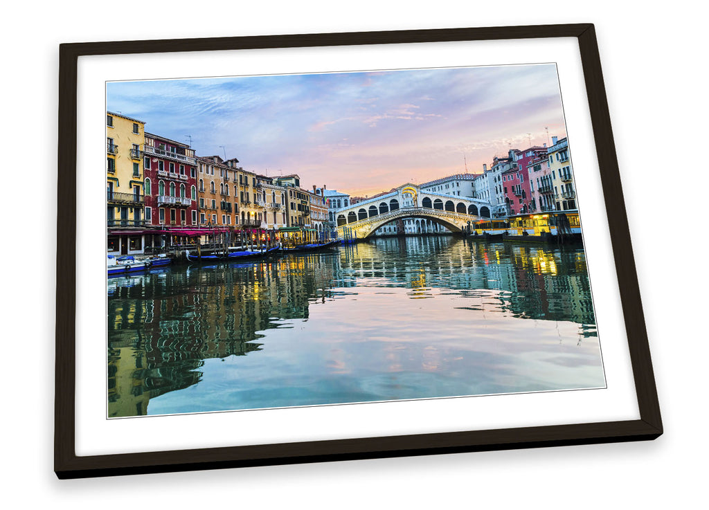 Rialto Bridge Venice Italy Framed