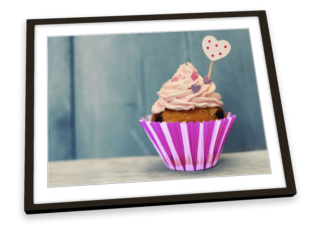 Candy Cup Cake Kitchen Framed