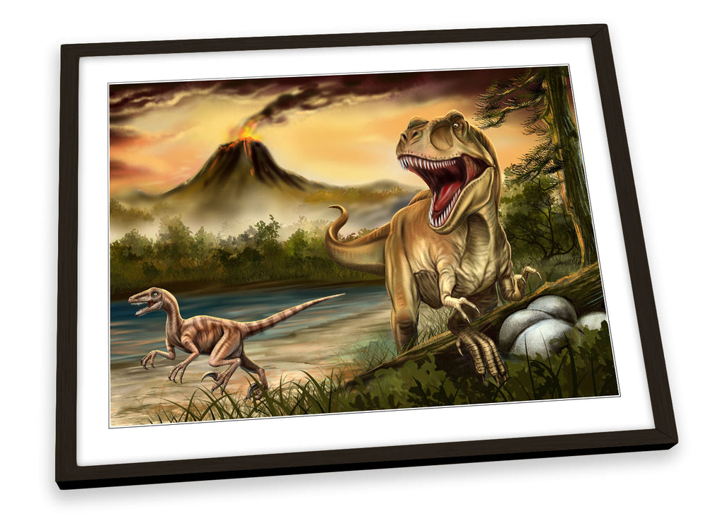 Dinosaur T Rex Tyrannosaurus Framed