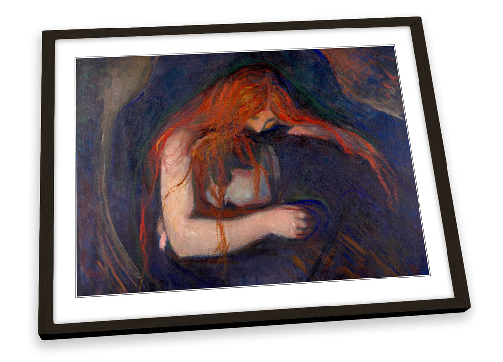 Edvard Munch Vampire Framed