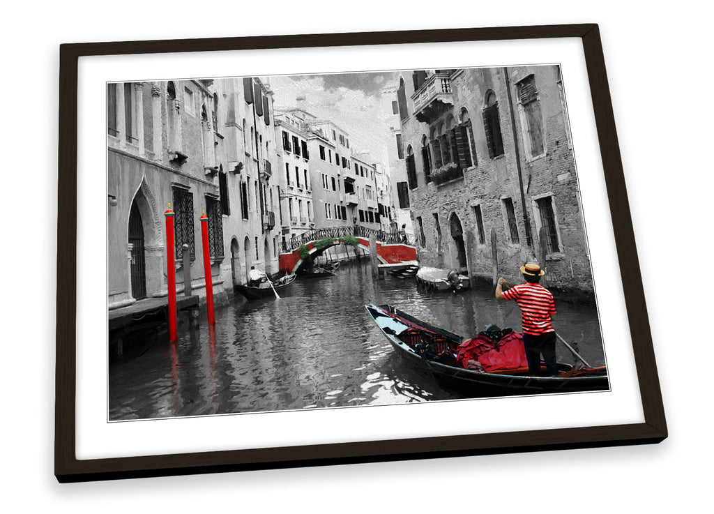 Venice Italy Gondolas Canals Framed