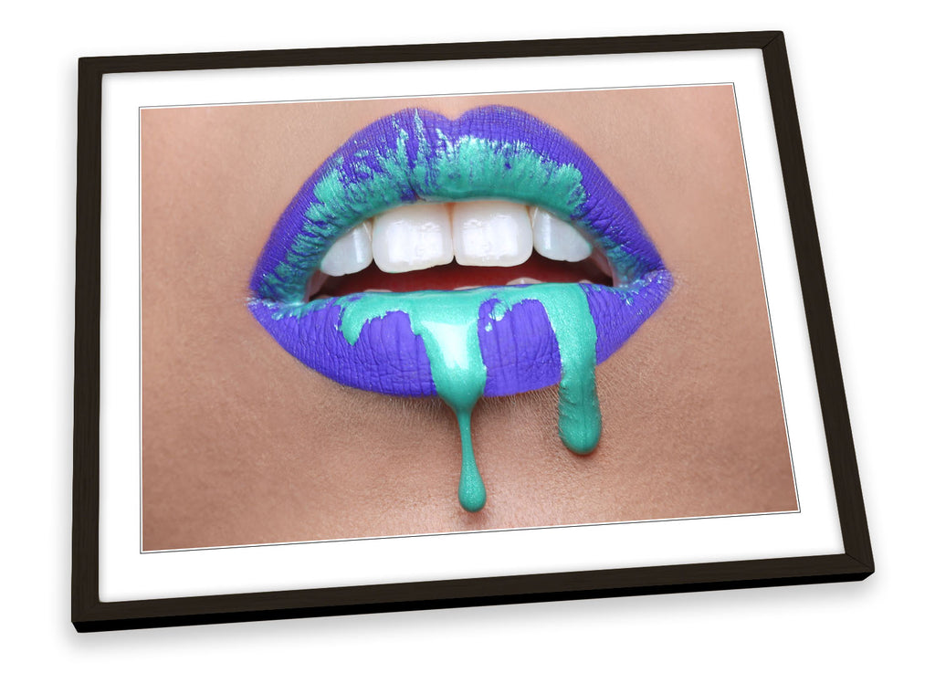 Fashion Lips Drip Lipstick Framed
