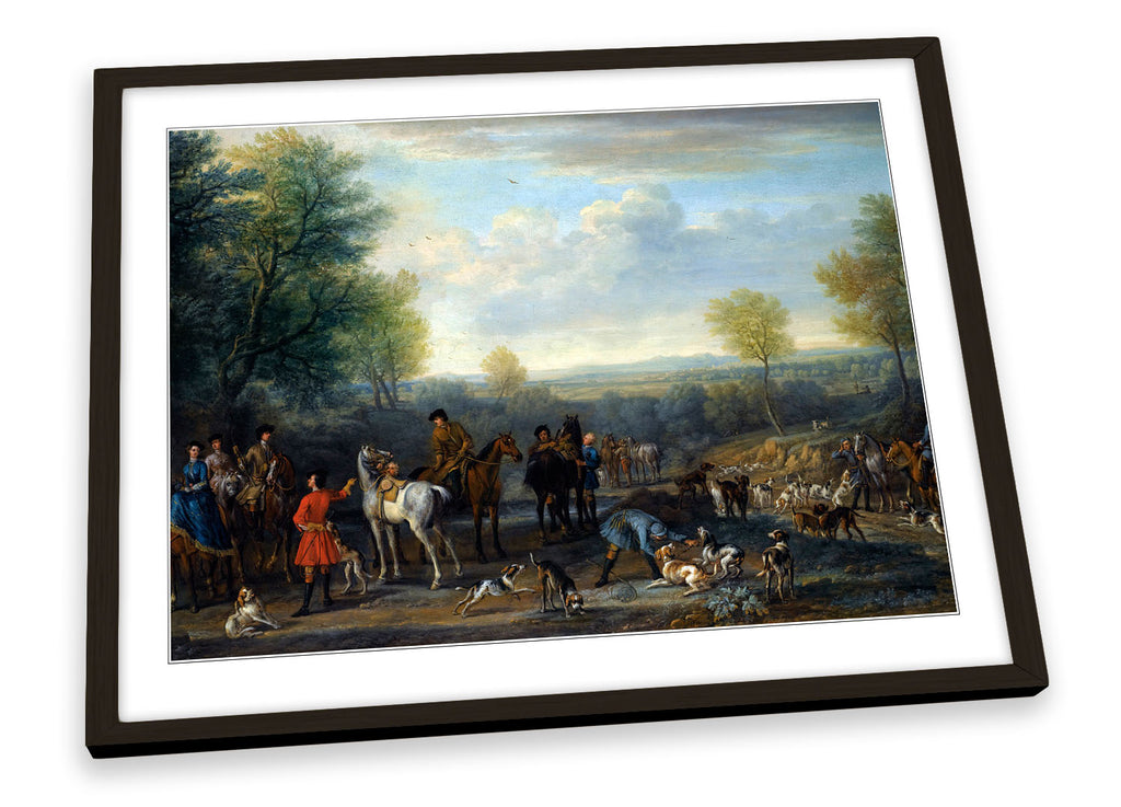 John Wootton A Hunting Party Framed