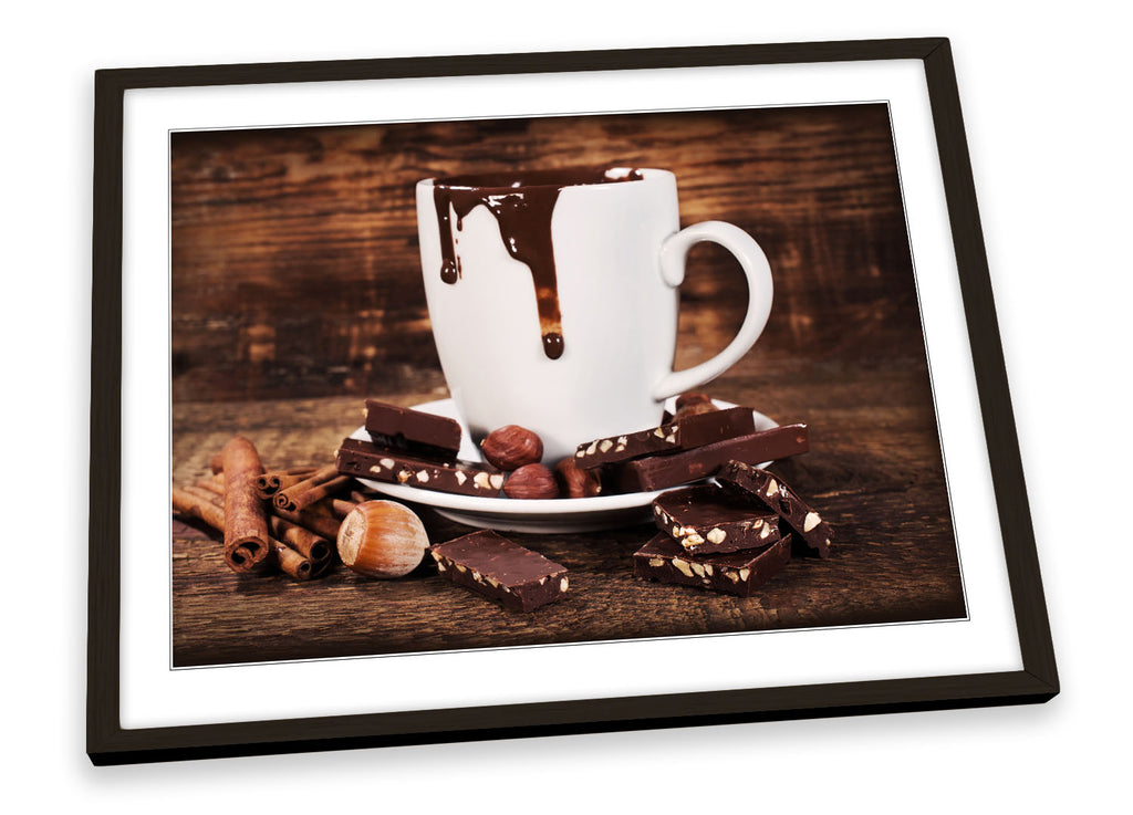 Hot Chocolate Food Drink Kitchen Framed