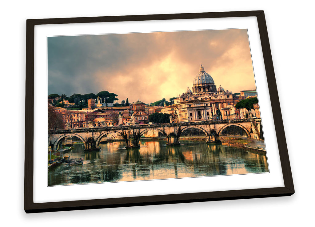 Rome Italy Sunset Framed