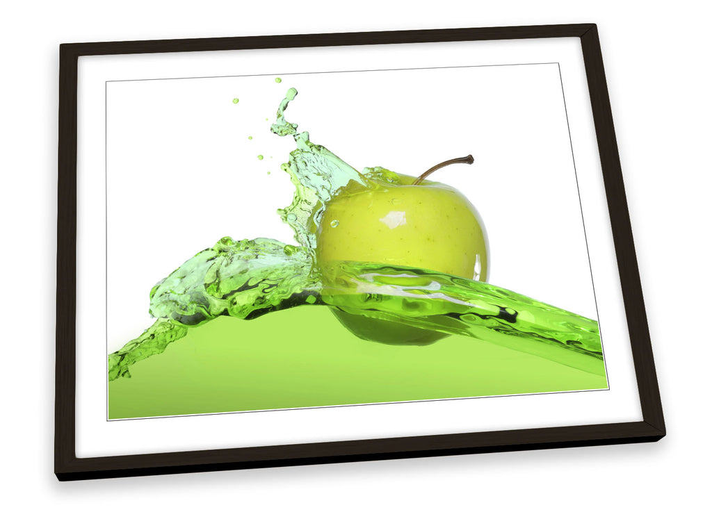 Apple Splash Kitchen Framed