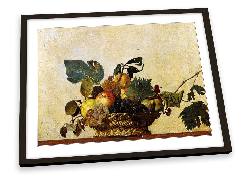 Caravaggio Canestra di frutta Framed
