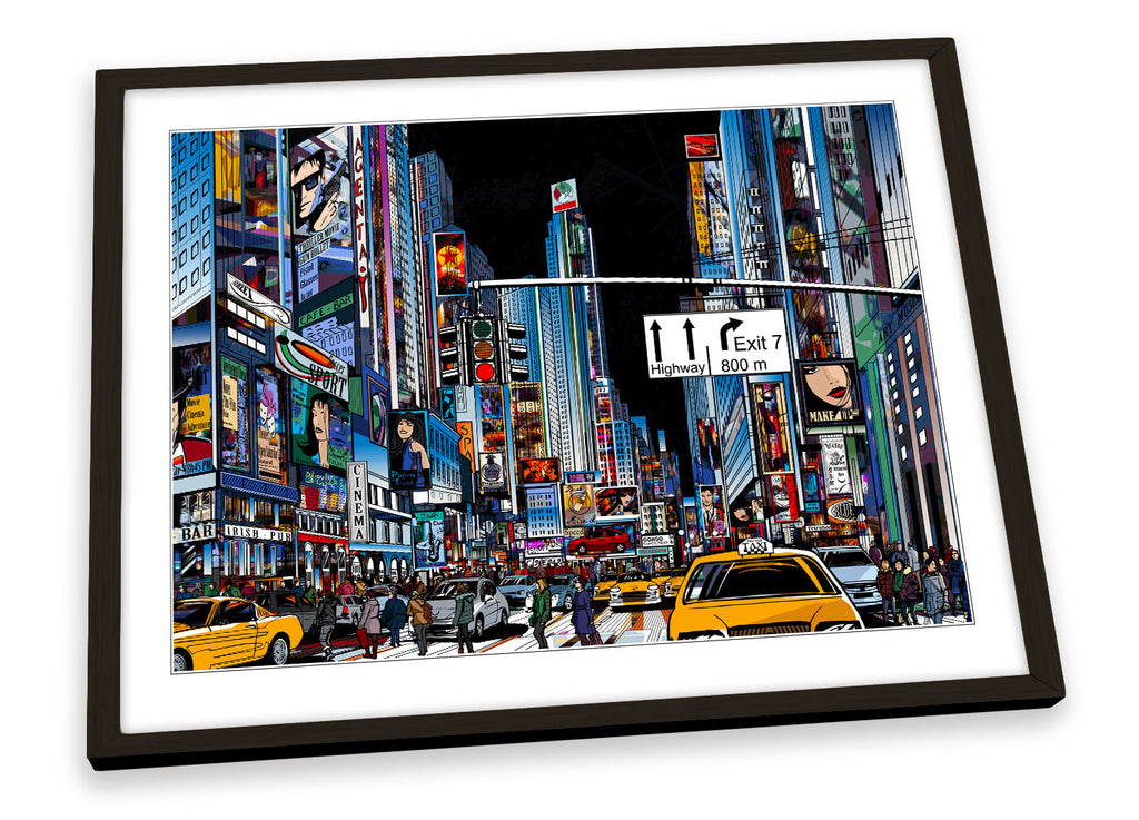 Times Square New York City Framed