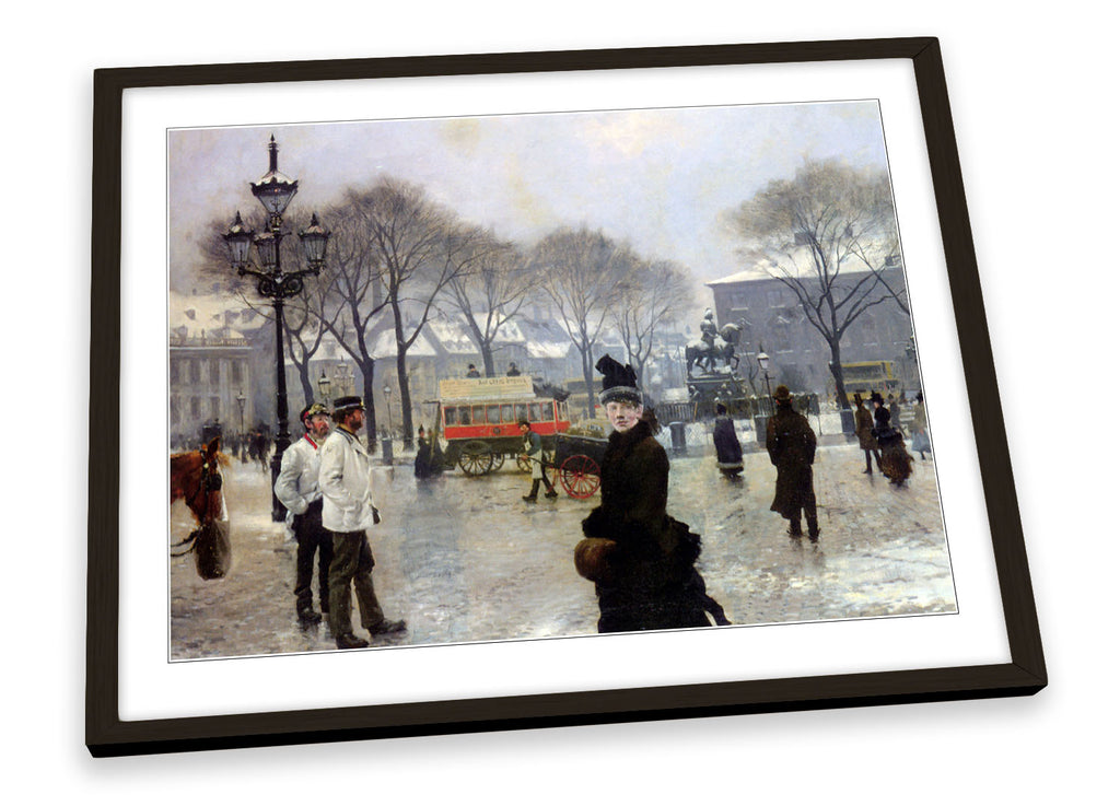 Paul Gustave Fischer A Winters Day Framed