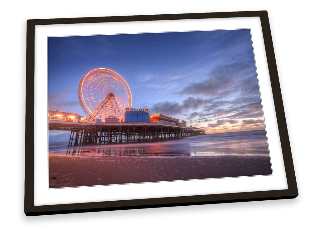 Blackpool Pier Beach Framed