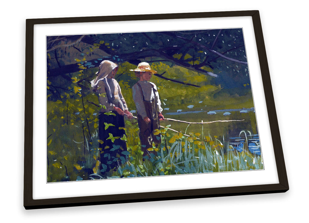 Winslow Homer Fishing Framed