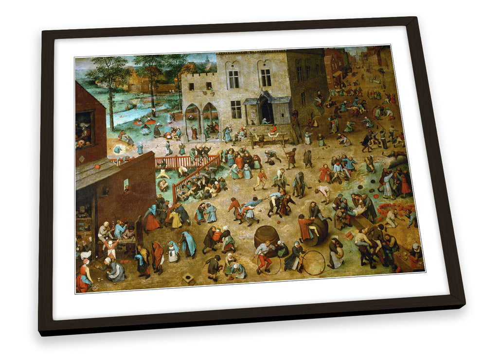 Pieter Bruegel the Elder Children’s Games Framed