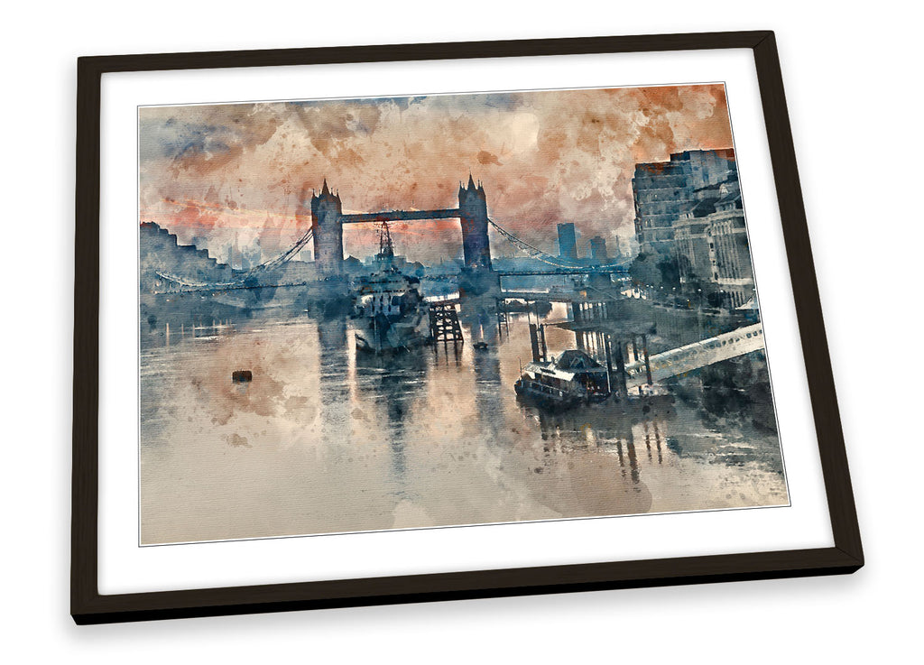 Tower Bridge London City Framed