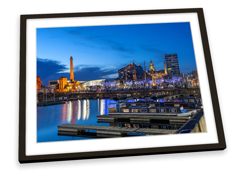 Liverpool City Waterfront Framed