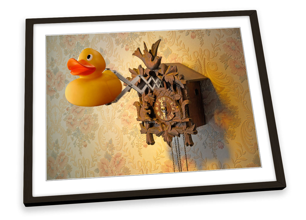 Rubber Duck Cuckoo Clock Framed
