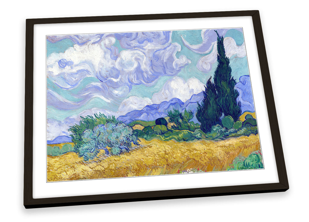 Vincent van Gogh Wheat Field with Cypresses Framed
