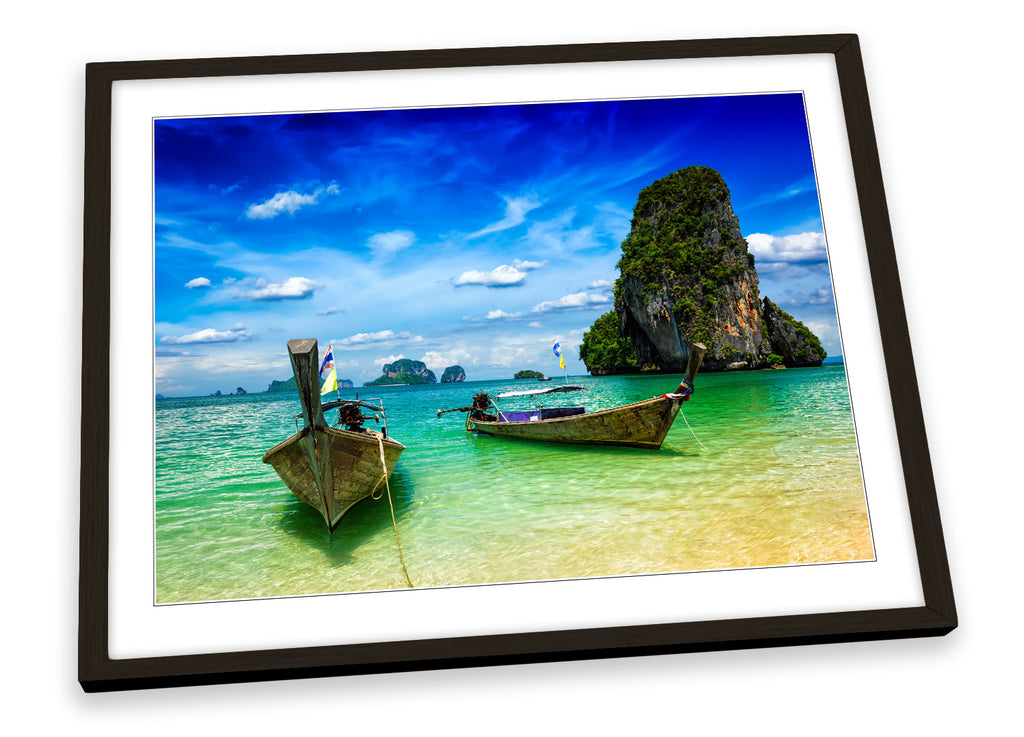 Thailand Beach Krabi Framed