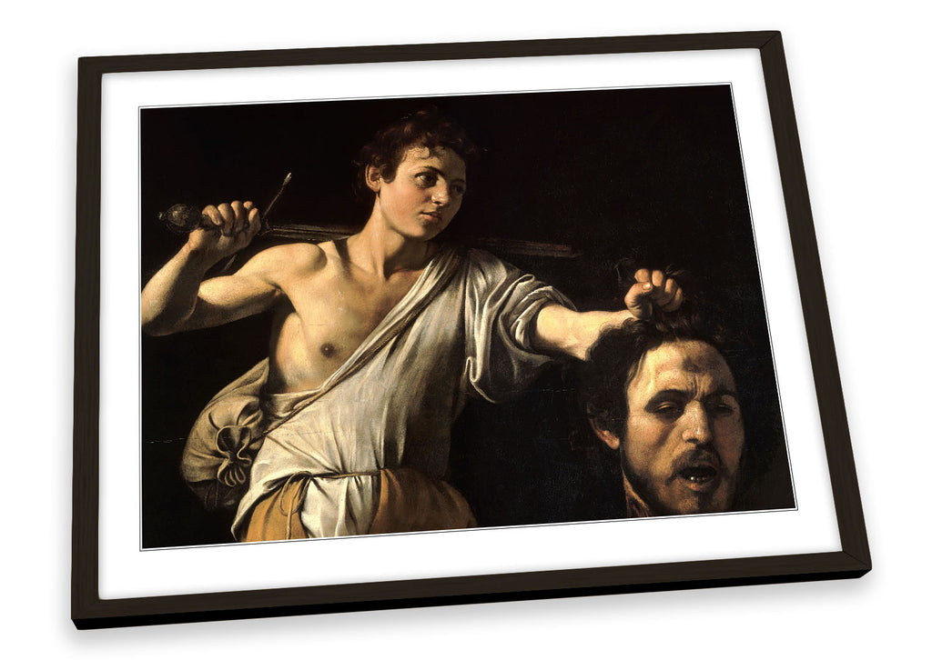 Caravaggio David with Head of Goliath Framed