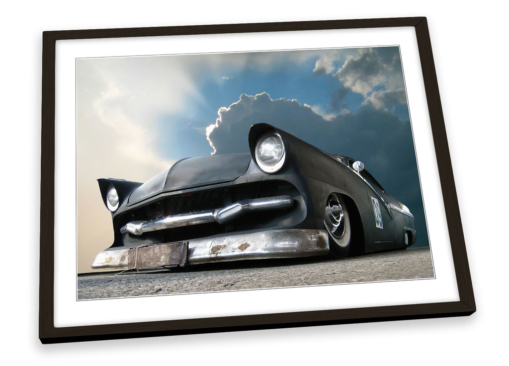 Lowrider Show Car Muscle Framed