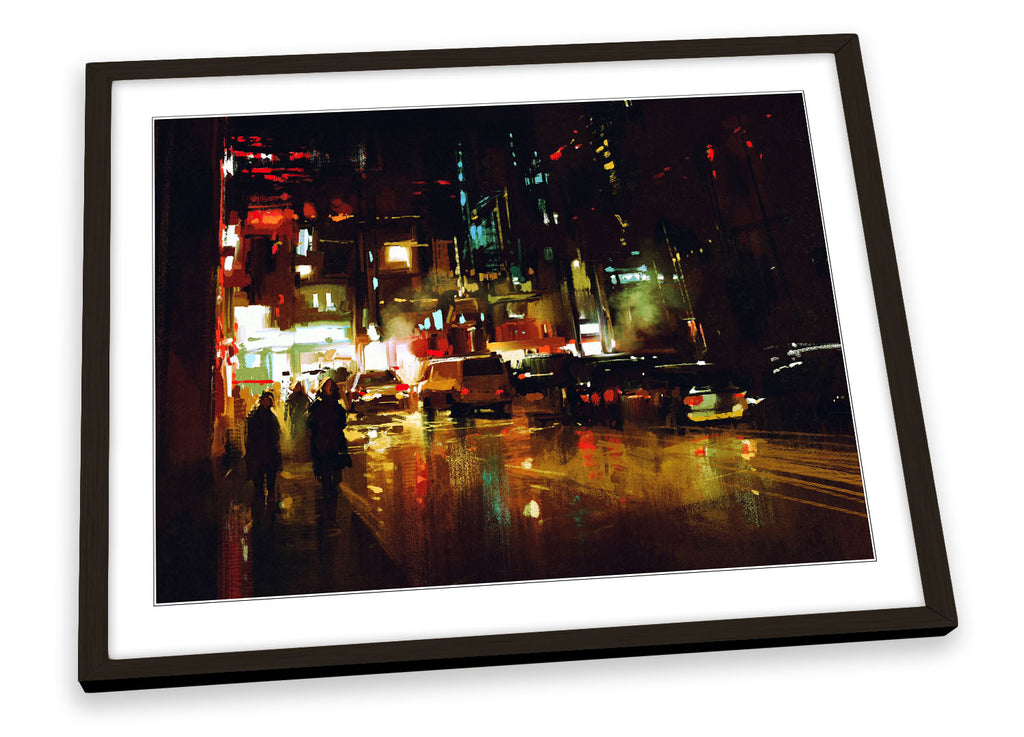 Abstract Modern City Life Framed