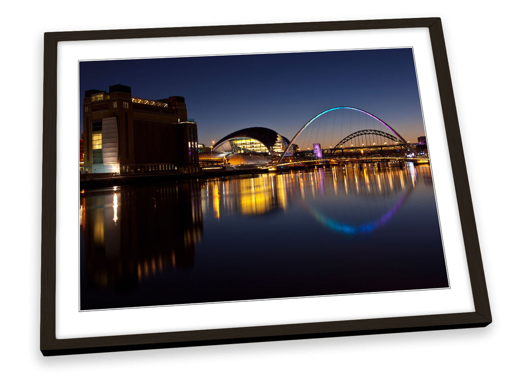 River Tyne Newcastle Bridges City Framed
