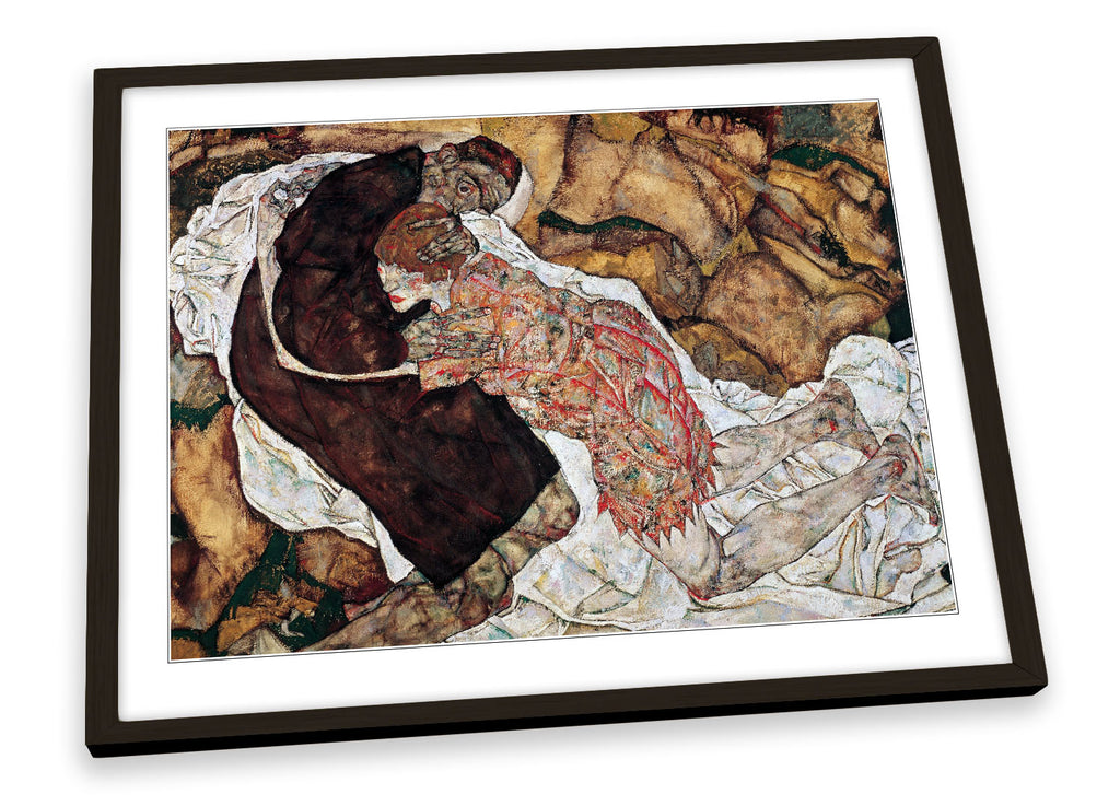 Egon Schiele Death and the Maiden Framed