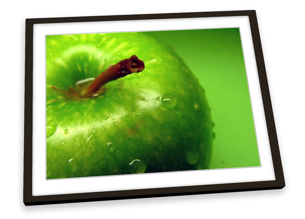 Apple Fresh Fruit Green Framed