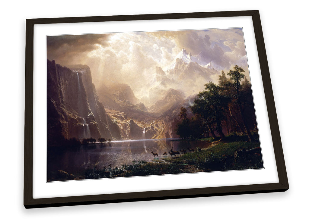Albert Bierstadt Among Sierra Nevada California Framed