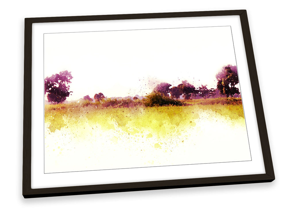 Landscape Watercolour Trees Framed