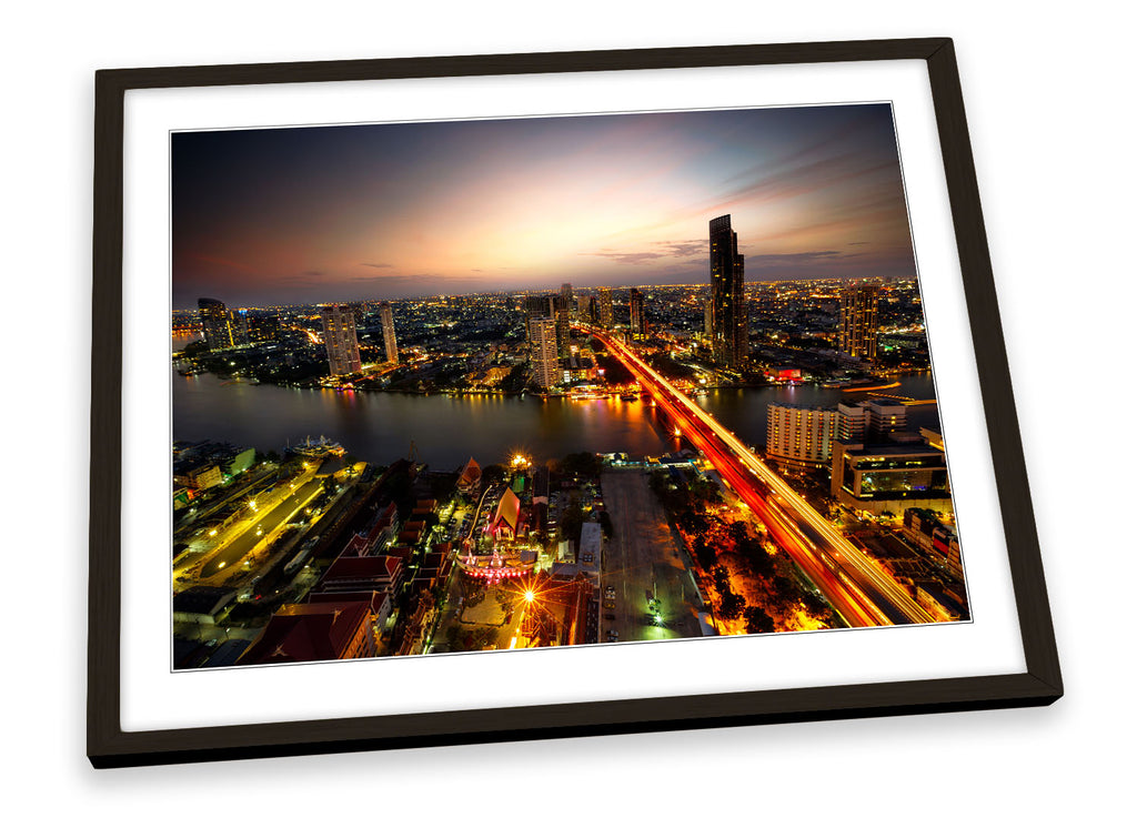 Bangkok City Skyline Thailand Framed