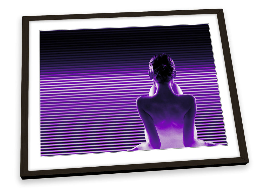 Sexy Electric Woman Erotic Framed