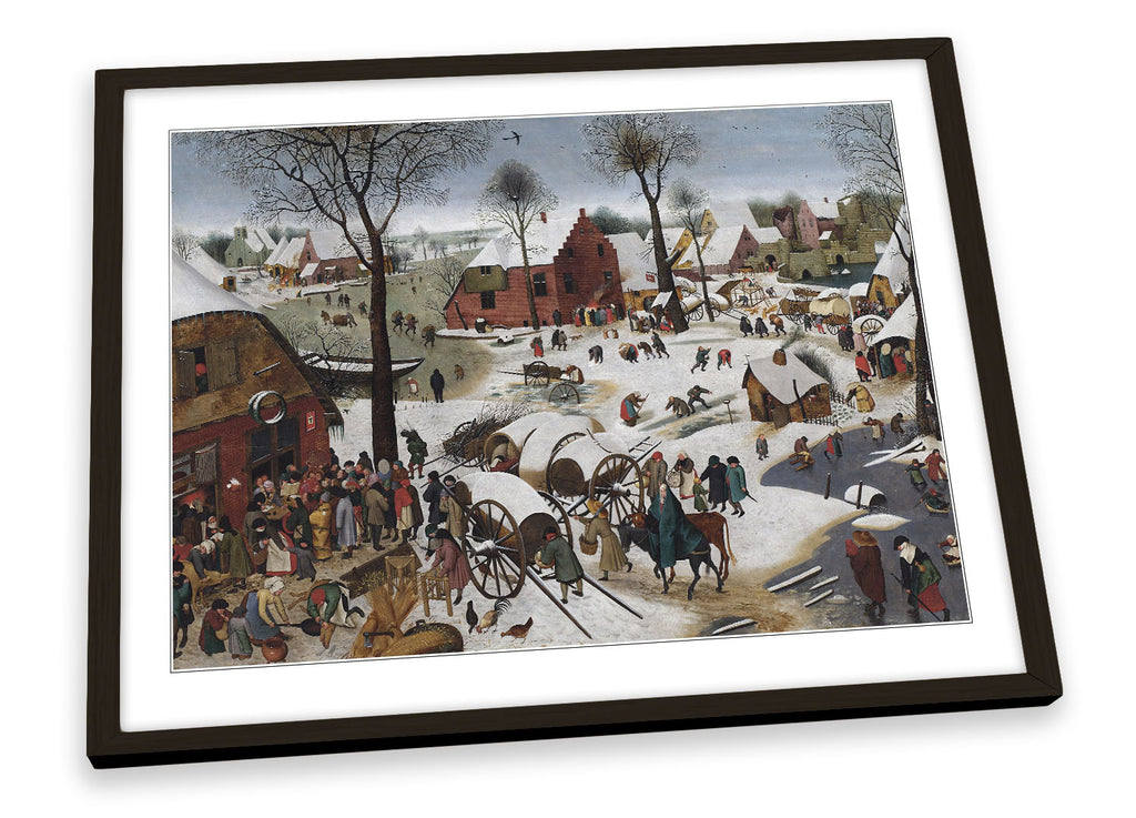Pieter BruegelThe Census at Bethlehem Framed