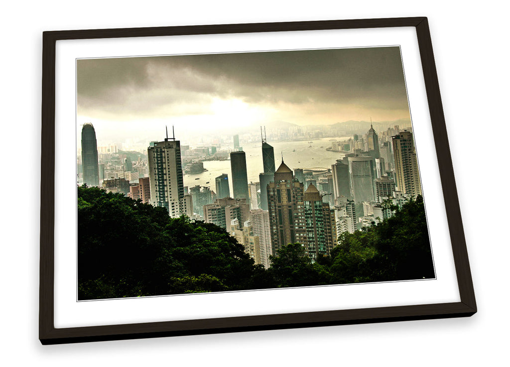 Hong Kong City Framed