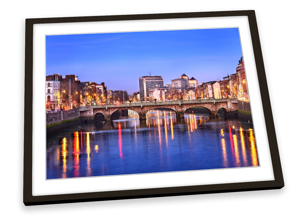 Dublin City Ireland River Framed